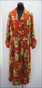 Bana8・衣類◆Amour アムール 赤系 花柄 ガウン ナイトウエア ルームウェア 室内着 LLサイズ