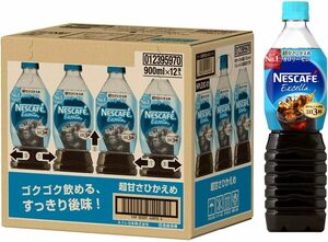 超甘さひかえめ 900ミリリットル (x 12) ネスカフェ エクセラ ボトルコーヒー 超甘さひかえめ カロリーゼロ 900ml 