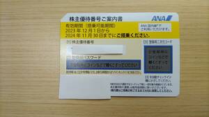 送料６３円★☆ＡＮＡ株主優待券１枚の金額です。 ２０２４年１１月３０日迄有効☆★登録用パスワードの対応します。２枚有ります。