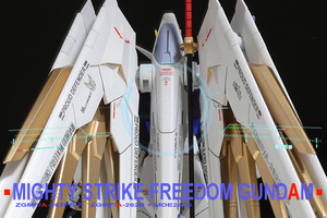 1/144 HG マイティーストライクフリーダムガンダム 塗装済改修完成品　ガンダムSEED　FREEDOM 