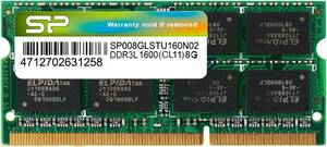 シリコンパワー ノートPC用メモリ 1.35V (低電圧) DDR3L 1600 PC3L-12800 8GB×1枚 204Pin