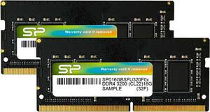 シリコンパワー ノートPC用メモリ DDR4-3200 (PC4-25600) 16GB×2枚 (32GB) 260Pin 1.2