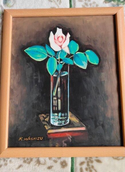 絵画 水彩画 薔薇1