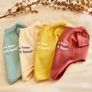 犬服 くすみカラーTシャツ 4色 S〜2XL