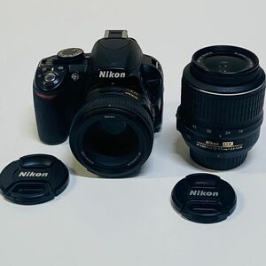 Nikon　D3100　NIKKOR　50ｍｍ　1：1.8G デジタル一眼レフカメラ+レンズ AFS DX Nikkor 18-55mm 1:3.5-5.6G VR 動作品