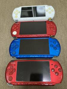 1円スタート！PSP本体3000 3台、1000 1台、充電器などセット