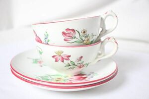  Франция античный K&G LUNEVILLE старый керамика. чайная чашка .. тарелка. комплект C&S2 покупатель комплект прекрасный товар 