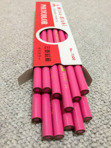 色鉛筆　ももいろ（ピンク）　12本（1ダース、新品・未使用、箱あり）　三菱 MITSUBISHI 軟筆 7500