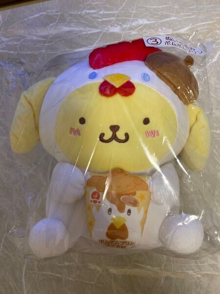 サンリオ当たりくじ からあげクン ポムポムプリンぬいぐるみ