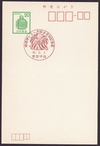 小型印 jc2284 相撲絵シリーズ切手完結記念展 東京中央 昭和54年3月6日