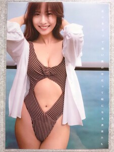 ラミネート加工『厚手』佐野ひなこ 水着 グラビア アイドル 芸能人 雑誌 切り抜き 7ページ(4枚組) B5フィルム 