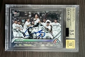 BGS 9.5　大谷翔平　直筆サイン カード　WBC優勝　 Topps 鑑定済　ドジャース