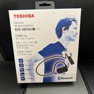 東芝 TOSHIBA Bluetoothイヤホン 耳かけ型 RZE-ABT60 ブラック ワイヤレス イヤホン RZE-ABT60 (K)