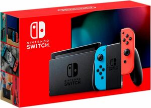 Nintendo Switch本体 HAD-S-KABAA ニンテンドースイッチ Joy-Con(L) ネオンブルー/(R) ネオンレッド※中箱一部欠品/中古