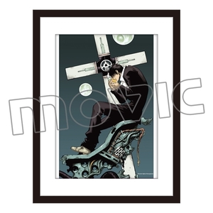 トライガン TRIGUN MAXIMUM 内藤泰弘 直筆サイン入り ミストグラフ 複製原画 B.ウルフウッド<月夜> 新品未開封 検)内藤泰弘の世界展
