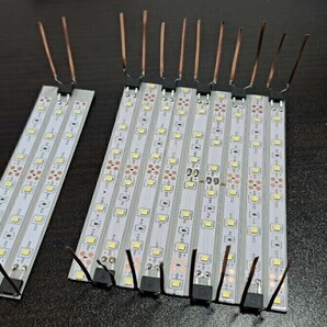 送料無料! 鉄道模型 nゲージ 自作 白色 LED led 室内灯 10両用＋予備2本 通勤型電車 近郊型電車 特急形電車 テープLED 点灯確認済み(3)