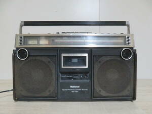  Showa Retro National National RS-4350 FM AM radio-cassette cassette recorder body only junk addition image equipped 