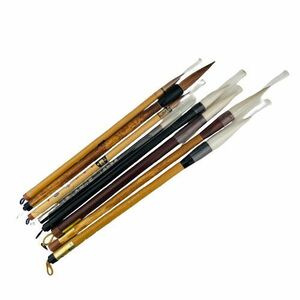 [ writing brush 8ps.@. summarize ] paper .. paper ./. boat / peach source / ultimate goods short . one .. quality product / two purple ... small ..../..etc large writing brush / small writing brush paper tool unused have *10353