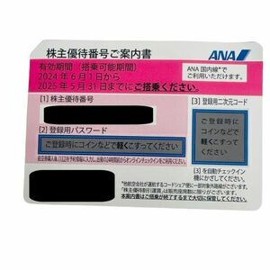 【ANA/全日空】株主優待券 2025年5月31日まで 1枚 ピンク 株主優待割引券★10445