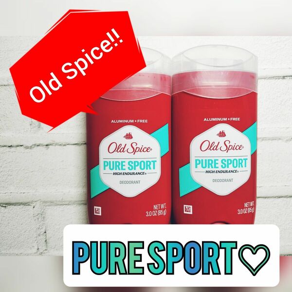 【2本】【大容量85ｇ】オールドスパイス ピュアスポーツ Old Spice 青スティック 当日または翌日発送