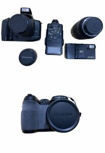 カメラまとめ（オリンパスAF-1、ペンタックスZ-50p、フジフィルムFINEPIX S1500、レンズ他）動作未確 中古品 SKH913