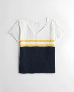 新品 HOLLISTER ホリスター レディース VネックTシャツ Sサイズ 送料無料激安セールオススメ超ソフト