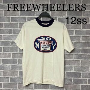 レア12ss FREEWHEELERS フリーホイーラーズ SOCONY リンガーTシャツ S
