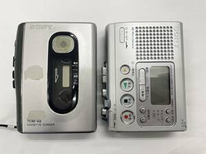 〈オーディオ〉SONY　ソニー　カセットテープレコーダー　2点まとめ　TCM-48　TCM-IC100　【中古/現状品/通電確認済】004752-⑦