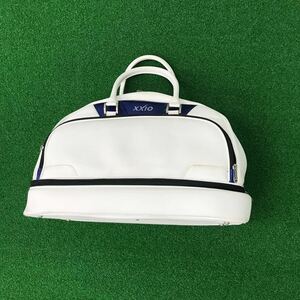 [ блиц-цена ][ сумка "Boston bag" ] Dunlop |XXIO сумка "Boston bag" GGB- X046| белый | плечо ремень нет | пожелтение и т.п. есть | б/у 