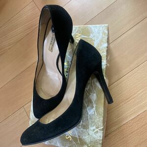  seven tu L bsa-tiⅦXXX pin heel black 36