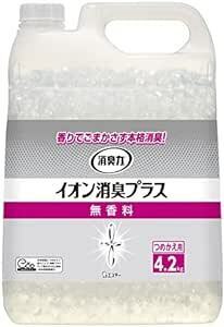 消臭力 イオン消臭プラス [大容量] 部屋用 トイレ用 置き型 無香料 業務用 つめかえ 4.2ｋｇ クリアビーズ 部屋用 玄