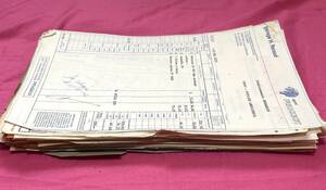  large amount 100 pieces set * France antique old receipt contract *PPR2822