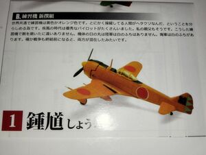 松本零士　戦場まんがコレクション　鍾馗　練習機　新選組　1/144 2式戦闘機　エフトイズ F-toys