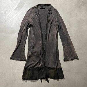 Share Spirit HOMME 2007SS Cardigan L.G.B. Archive Rare 00s leather ifsixwasnine シェアースピリット カーディガン レザー