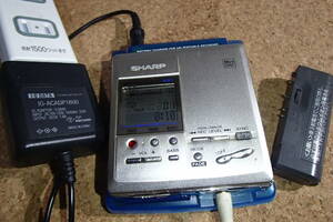 SHARP MDポータブルレコーダー MD-MT831（動作品）