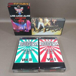 M695●ラウドネス LOUDNESS「サンダー・イン・ジ・イースト Vol.1 / Vol.2 / BLACK WINDOW /…イン・TOKYO」VHSビデオ計4点セット