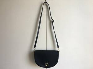  ultimate beautiful goods * Italy made MARCO BIANCHINI maru kobi anti -ni half moon type bag shoulder ..& diagonal .. clutch also black half month type *