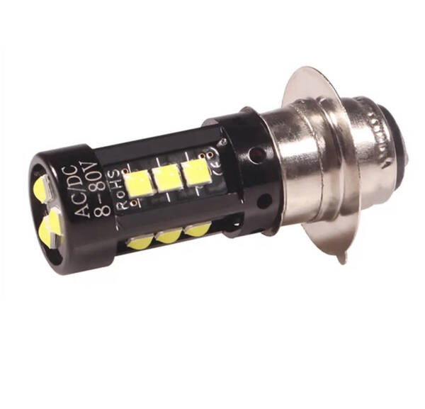 明るい!バイク オートバイ ヘッドライト LED ホワイト ランプ 電球 12V フォグライト H4 BA20D P15D-H6 PH7 スクーター 単車 三輪!