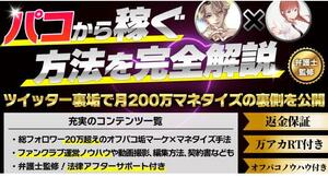 ★ハコから稼く方法を完全解説！ツイッター裏垢て月700万マネタイスの裏側を公開★販売終了商品★定価30.000円★