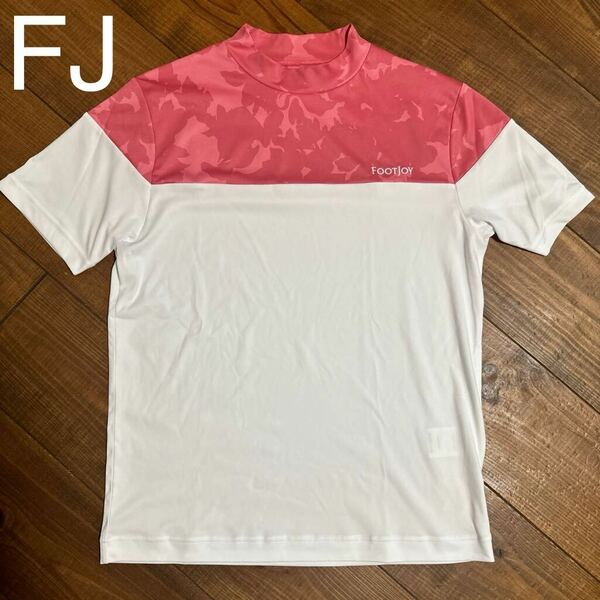 美品　フットジョイ モックネックシャツ　XL ホワイト　送料無料　ポロシャツ　タイトリスト fj