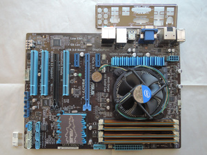 【中古】ASUS P8H77-V + CPU(i7 3770)、メモリ16GB(CFD 4GBx4)セット