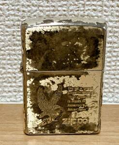 【ZIPPO ジッポ 2003年製 Americans made in America】ワシ /鷲 /イーグル/喫煙グッズ/アメリカ国旗/星条旗/A65-434