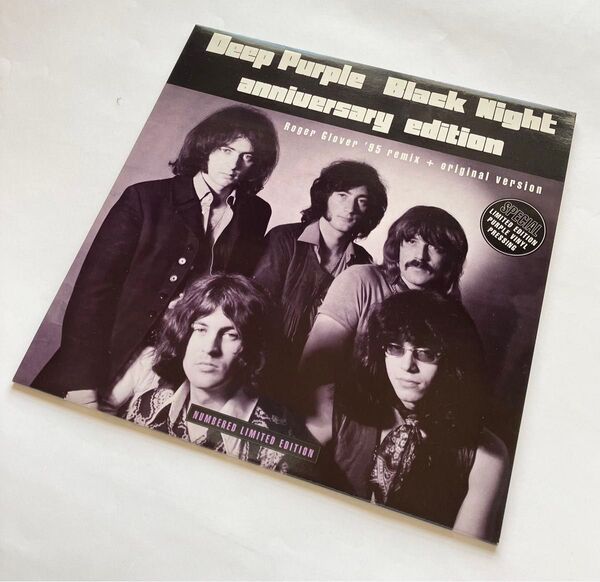 ディープパープル UK盤 限定 12インチ「Black Night Anniversary Edition」シリアルNo入り 中古