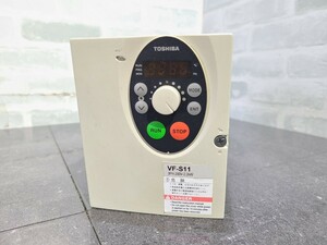 【中古動作品】管1C2 TOSHIBA TRANSISTOR INVERTER VFS11-2022PM-AN(R5) VF-S11 インバーター　3PH-200V-2.2Kw 