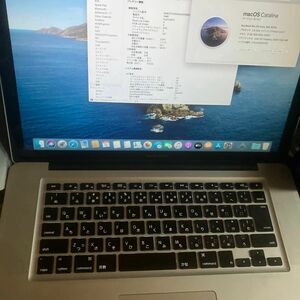 Apple MacBook Pro 2012 corei7 2.6Ghz HDD250GB(HDD固定ネジ無し)メモリ8GB 