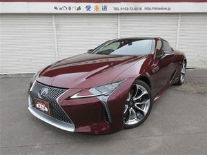 【諸費用コミ】:Lexus LC 500h カーボンルーフ 赤Interior OP21 Inchア