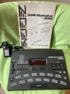 ZOOM RhythmTrak234 zoom rhythm truck 234 power supply cable manual attaching rhythm machine drum machine operation verification ending 