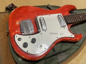 ジャンク　72or 73年イギリス製　Wilson Watkins Rapier 22 ビザールギター