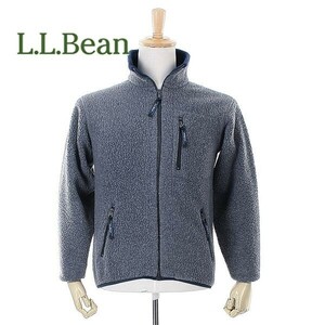 A4492/ビンテージ 80s 美品 秋冬 L.L.Bean エルエルビーン ジップアップ ボア フリース ブルゾン ジャケット M程 灰色/メンズ アウトドア