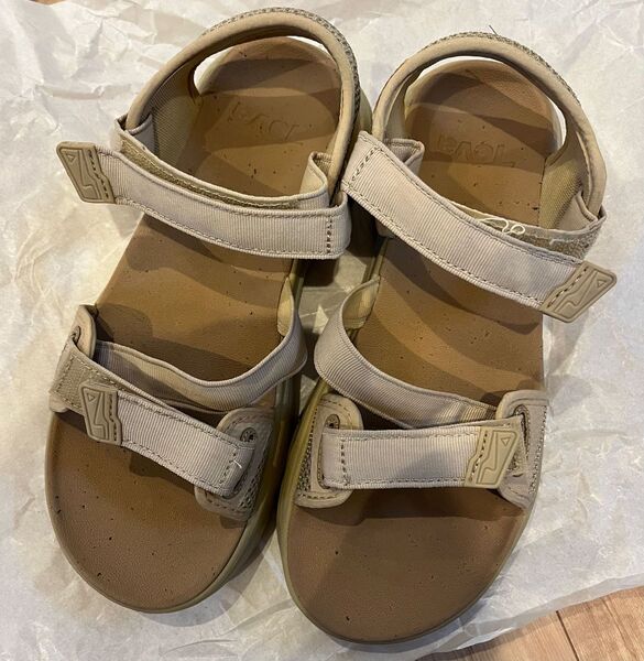 SALE テバ レディース サンダル ベージュ 25